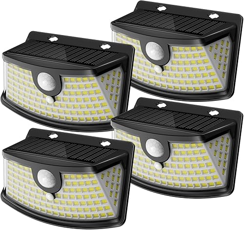 Miniatura 15 de Aootek - Luces solares con sensor de movimiento, 120 LED con reflector de luces, gran angular de 270°, impermeable IP65, para puerta delantera,