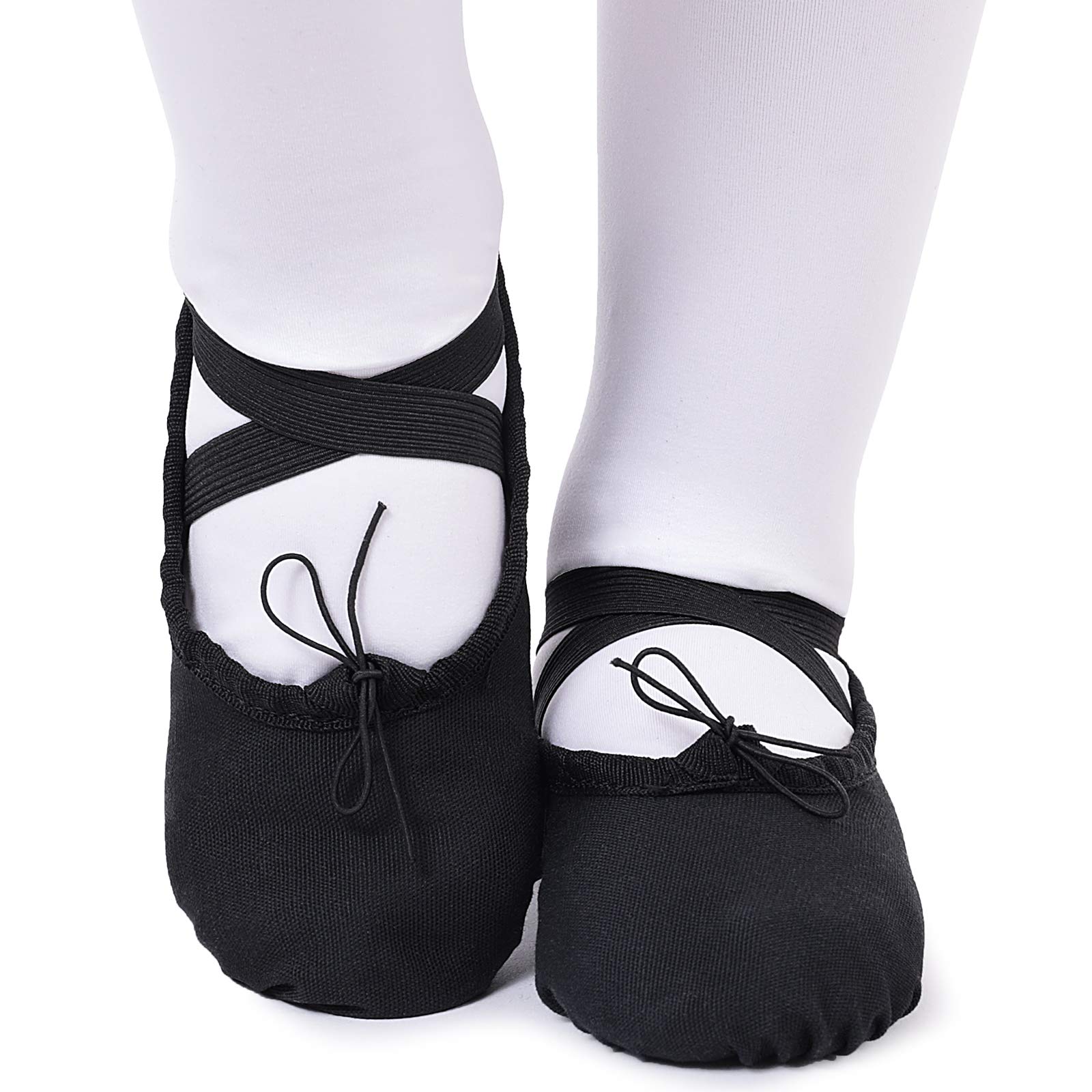 Scarpe Danza Classica Tela Scarpette da Danza per Bambini Ragazze Donne Adulto