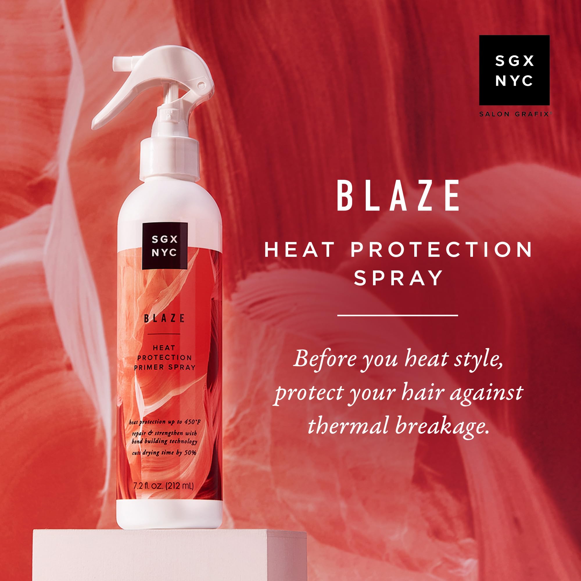 Amazon.com : SGX NYC Blaze Heat Protection Primer Spray - Leave-In
