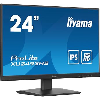 iiyama Prolite XU2493HS-B6 60.5 cm 23.8 Inch IPS LED Monitor Full HD 100Hz HDMI DP Slim-Line Black