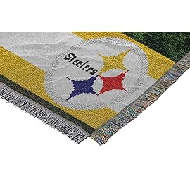 Northwest NFL Pittsburgh Steelers Vintage Woven Tapestry Wall Hanging, 48 x 60 Inches, Officially Licensed, Decorative Fringes