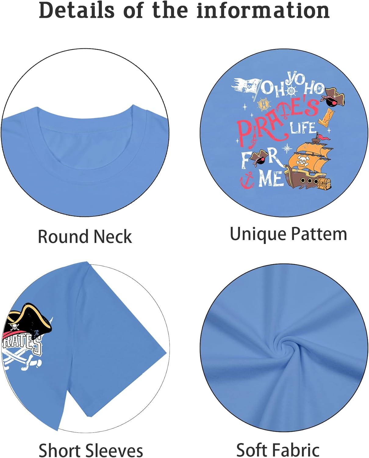 Pirate Shirt Women A Pirate Life for Me Graphic Oversized Pirate Costume Tshirt Family Cruise Tee Top - Image 4