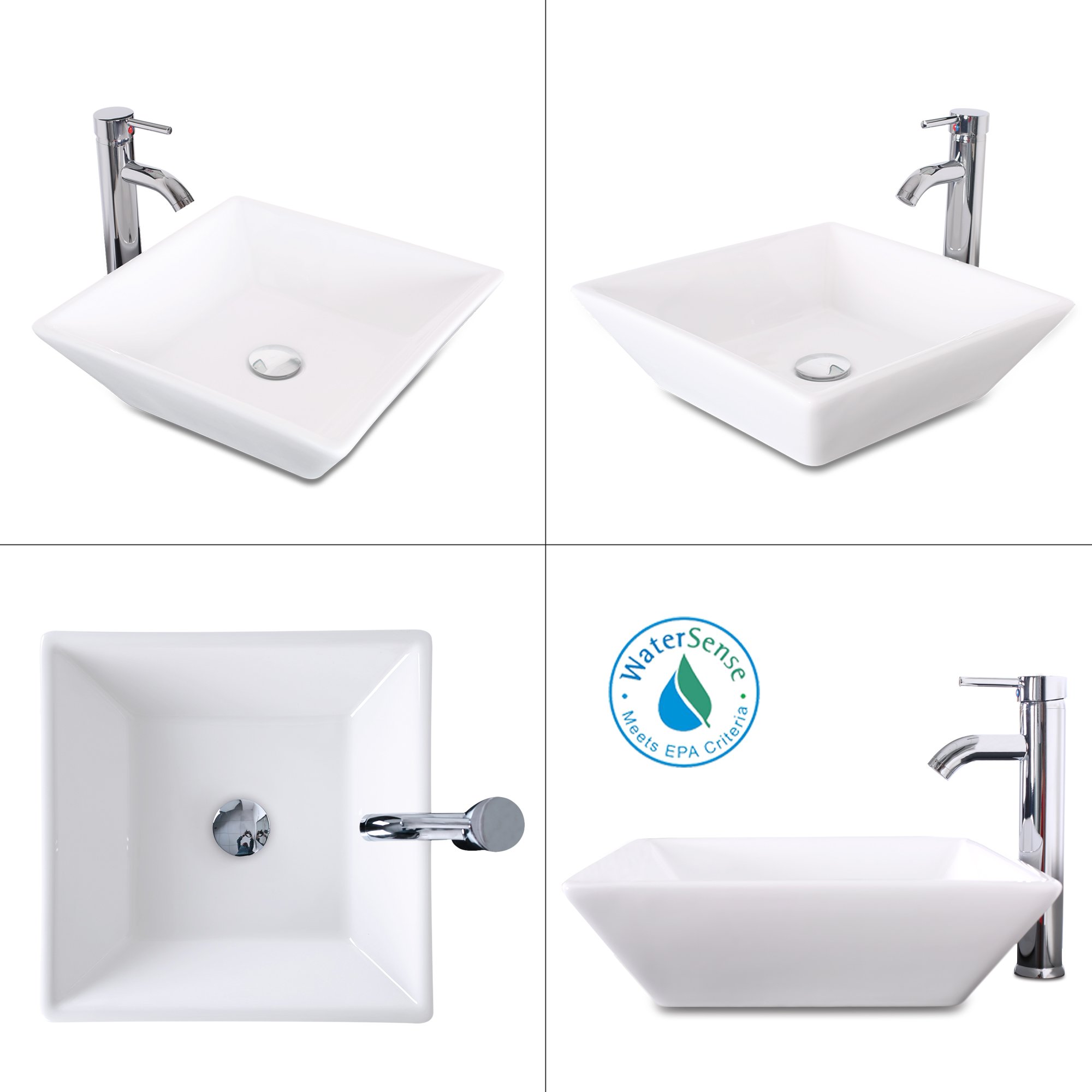 eclife 24" Modern Bathroom Vanity Sink Combo Units and Sink