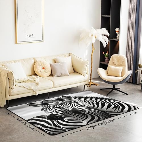 Miniatura 9 de Alfombra de hockey sobre hielo de 5 x 7 pies para sala de estar, dormitorio, decoración de dormitorio, esponjosa, suave, para deportes, hockey,