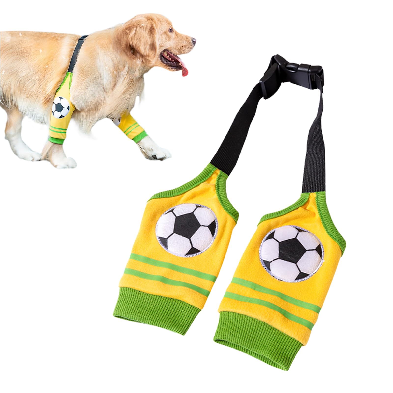 DAVBNM Dog Front Leg Braces Recovery Sleeve, Cute Pet Dog Front Leg Hock Brace Elbow Protector, Pet Knee Brace Wounds with Mesh Pad for Medium Dogs (XL)
