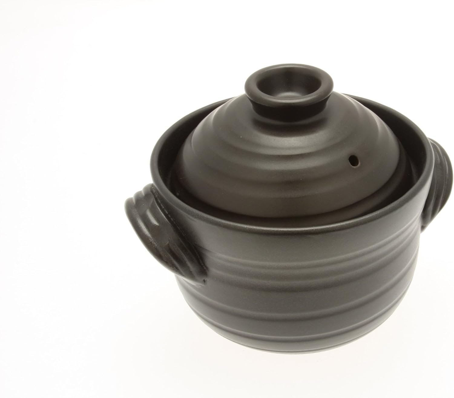 Kotobuki 190-803 Earthenware 1.5 Cup uncooked resulting in 4 Cup cooked Rice Cooker, Matte Black