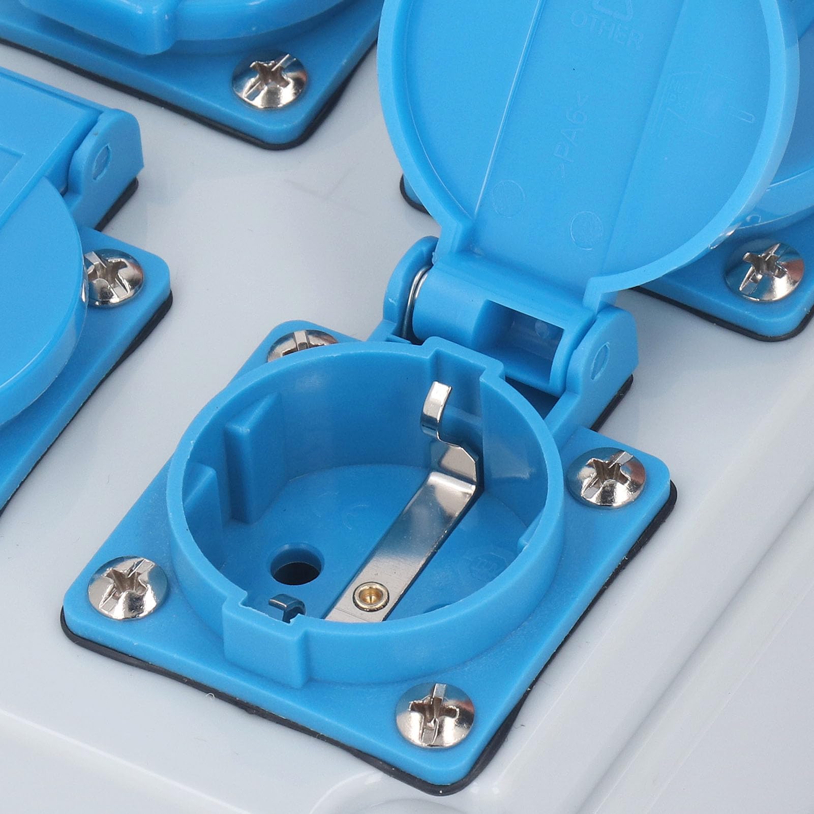 Tyenaza Presa a Muro, Distributore di Alimentazione da Edificio Impermeabile 4P IP44 per Giardino, Garage, Bagno 250 V 16a