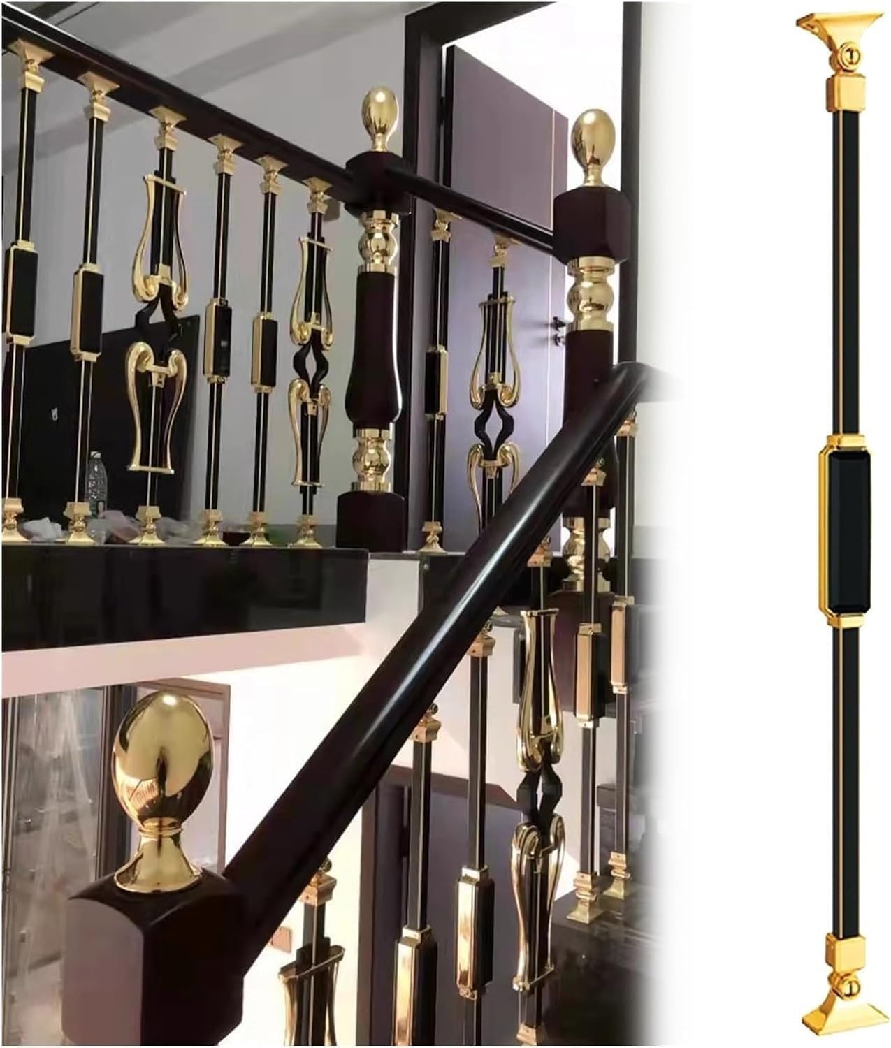 Amazon.co.jp: 階段スピンドル用アルミ安全フェンスポール、ホテル