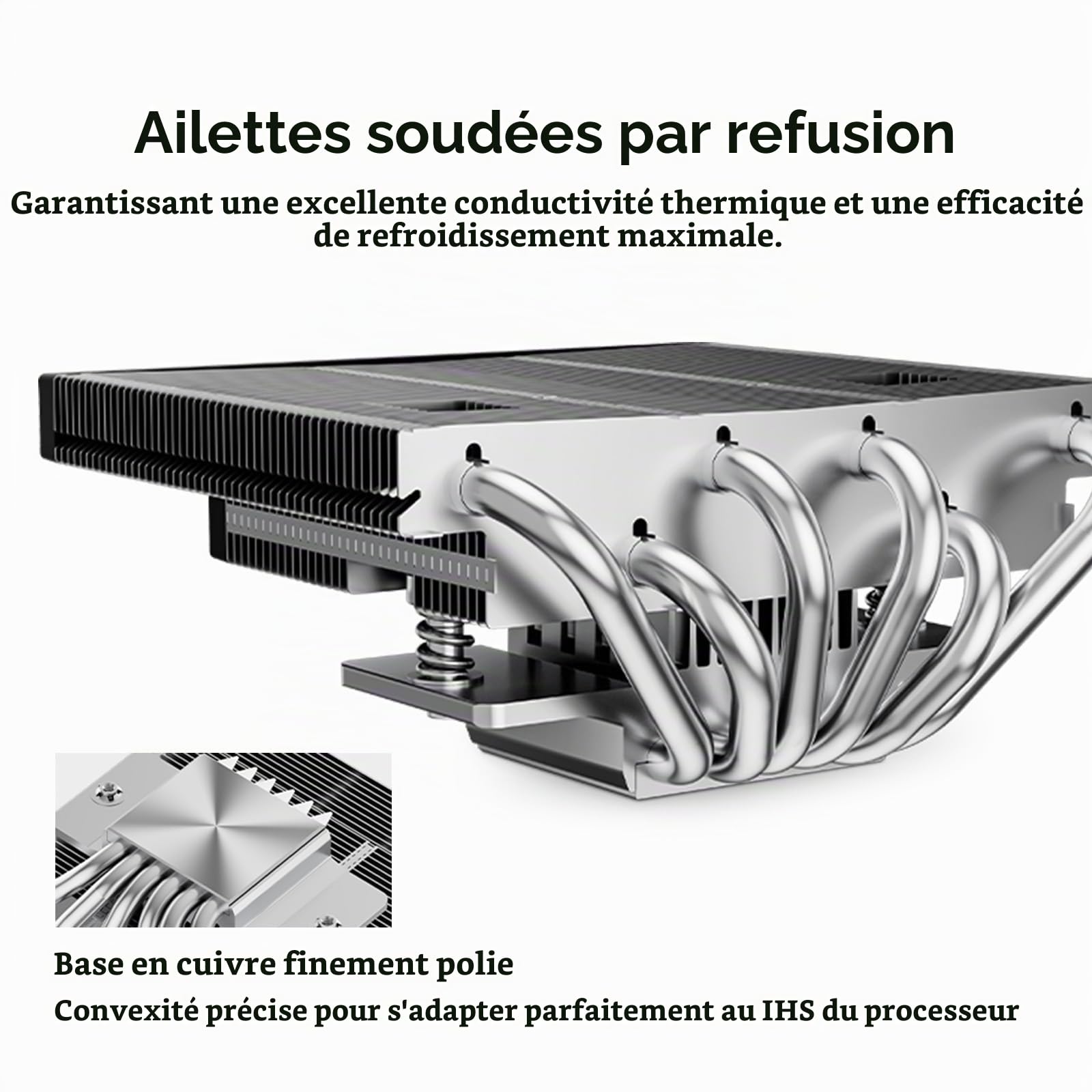 PCCOOLER CPS RC600-67 BK Refroidisseur CPU à profil bas
