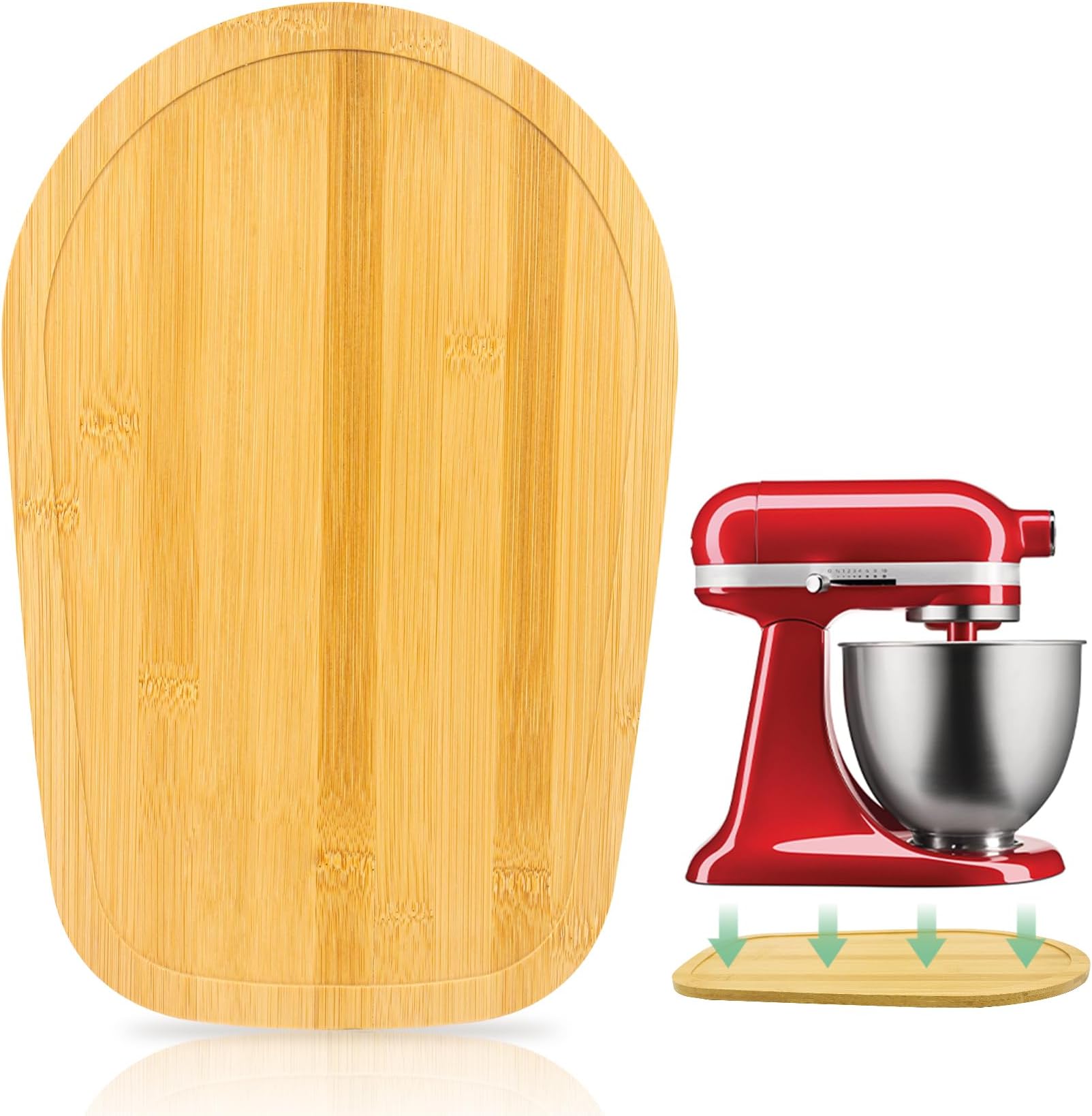 Mixer Slider Compatible with Kitchen aid Mini 3.5 Qt Tilt-Head Stand Mixe - Kitchen Countertop Storage Mover Sliding Caddy for Kitchen Aid Artisan Mixer (3.5 QT - Natural)