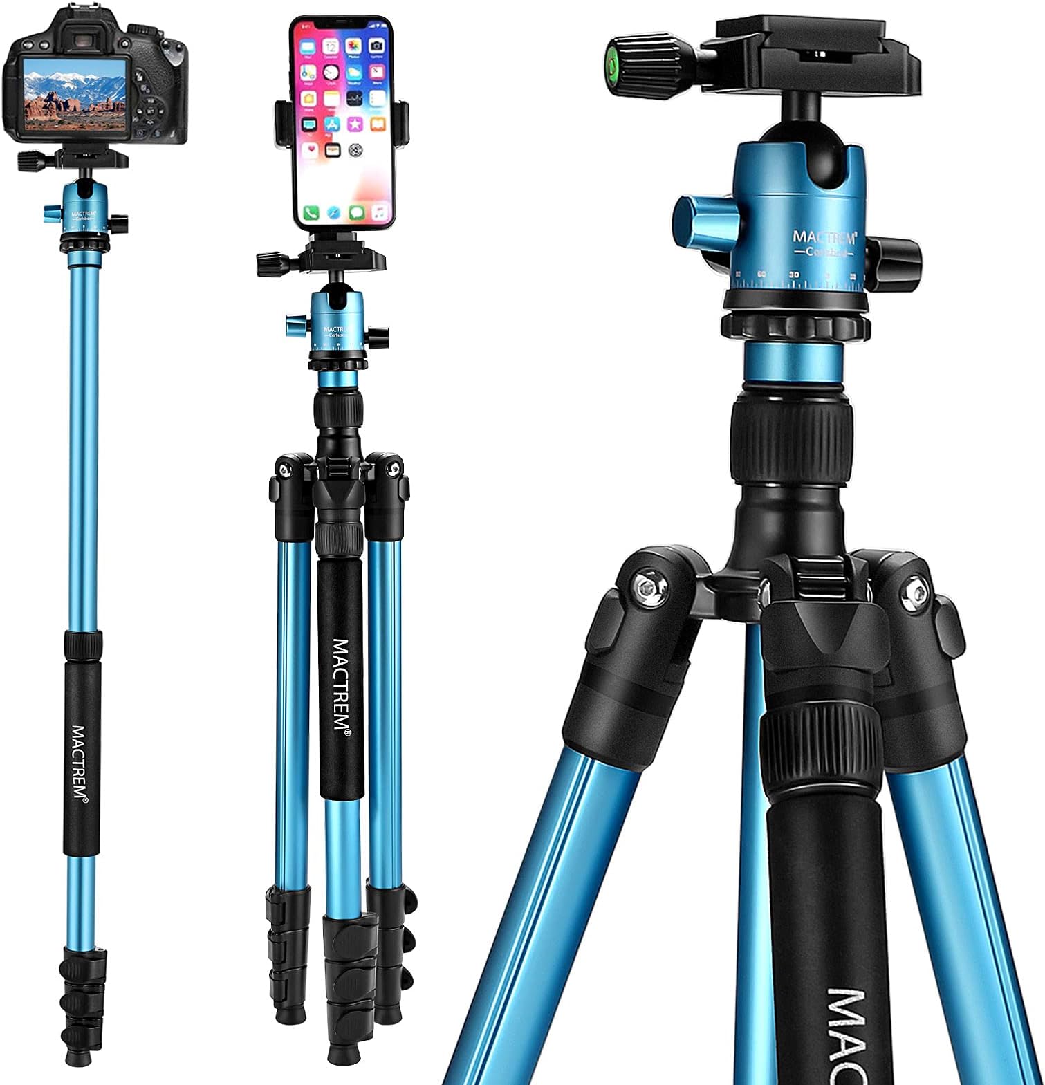 MACTREM Professional DSLR Camera Tripod (62inch)