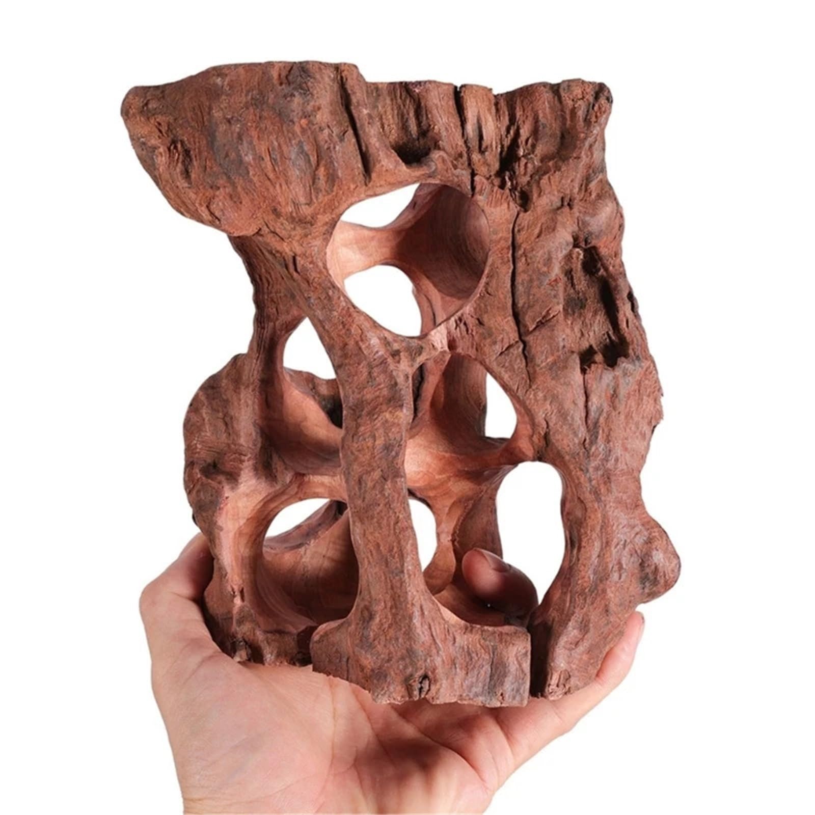 Legno Galleggiante per Acquario Decorazione for Acquario in Legno Galleggiante, Ceppo di Albero in Legno, rifugio for Acquario, Grotta for Pesci e rettili, Stili Casuali