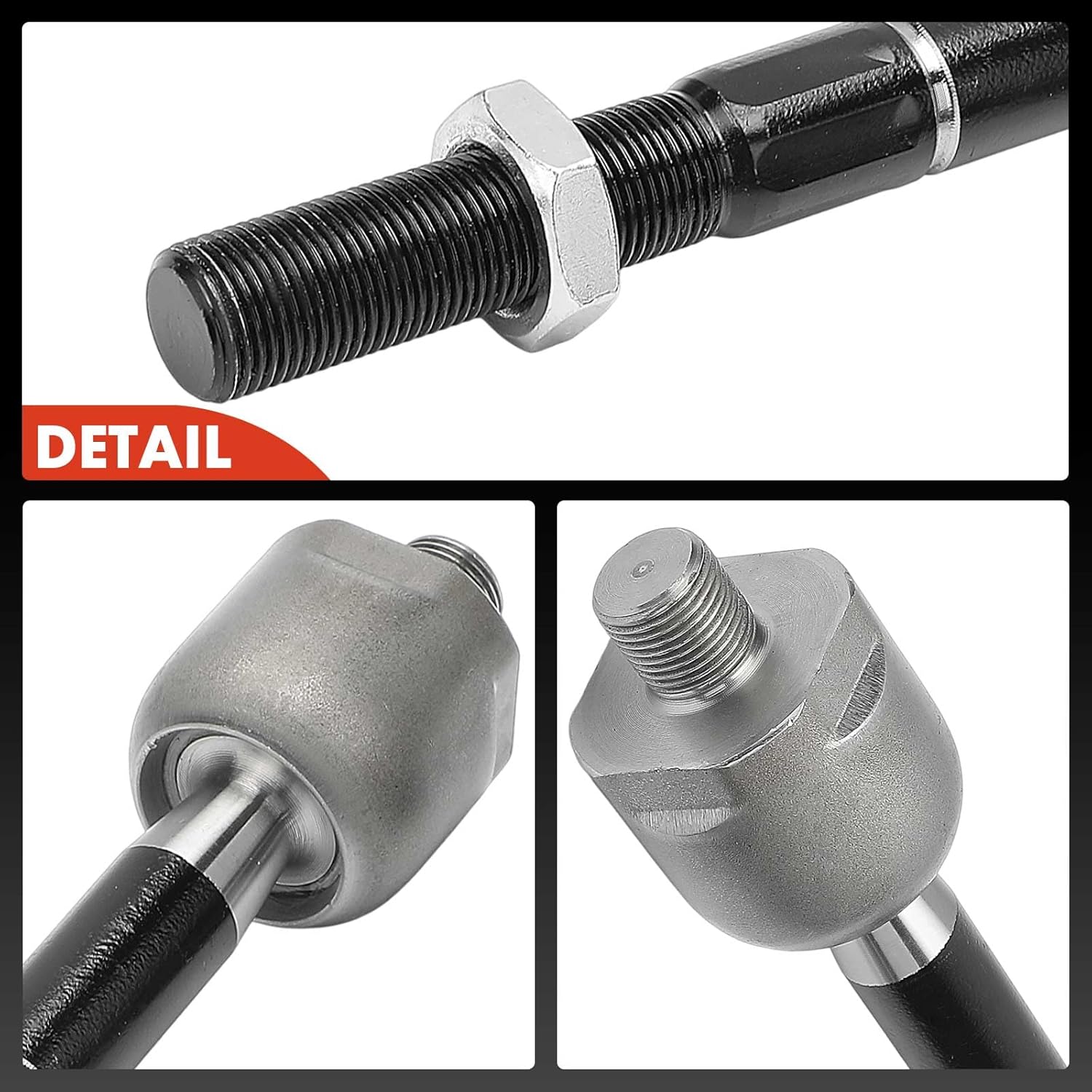 A-Premium 2 x Front Inner Tie Rod Ends, Compatible with Toyota Tundra 2000-2006, Sequoia 2001-2007
