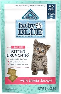 Blue Buffalo Baby Blue Crunchies Natural Grain Free Savory Salmon Kitten Treats