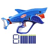 NERF Łatwa w obsłudze wyrzutnia strzałek Nerf Junior Wild Sharkfire