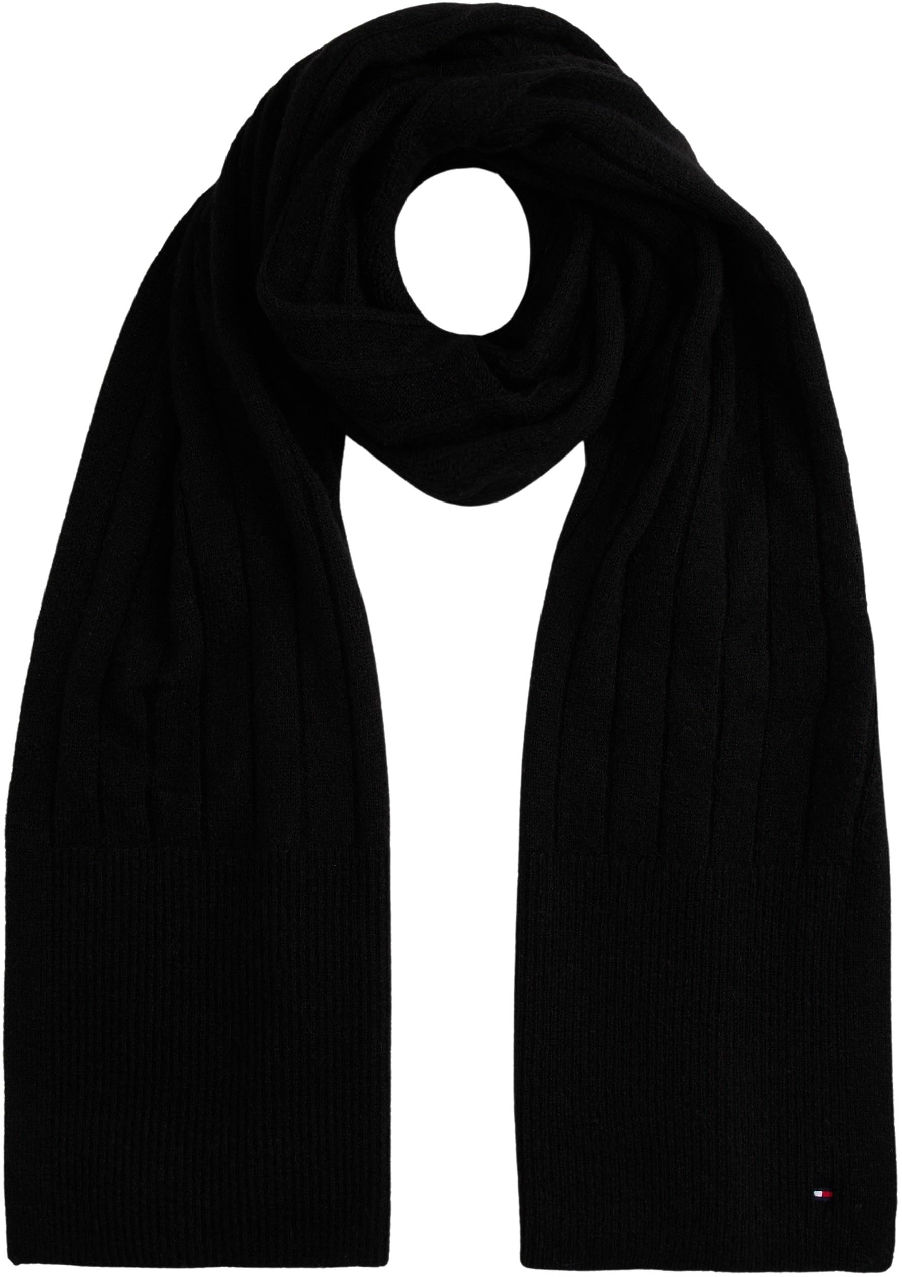 Tommy Hilfiger Th Flag Fluffy Scarf Aw0aw17787 Sciarpa di peso medio Donna (Pacco da 1)