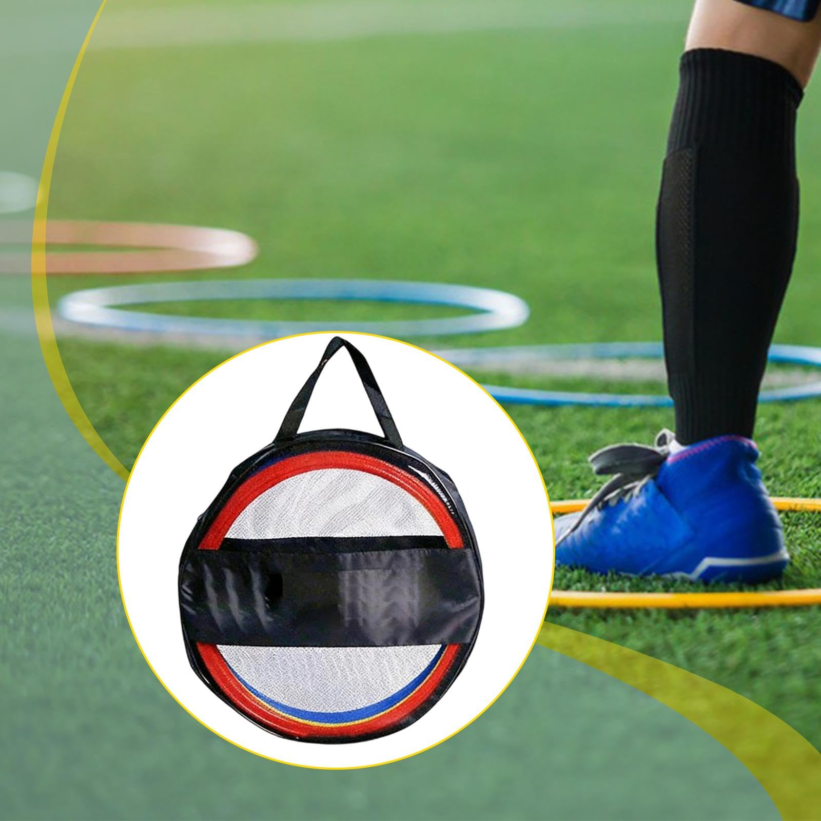kowaku 12 Piezas Aros de Agilidad Fútbol Entrenamiento Ejercicio Coordinación Material PP para Niños Adultos Interior Exterior