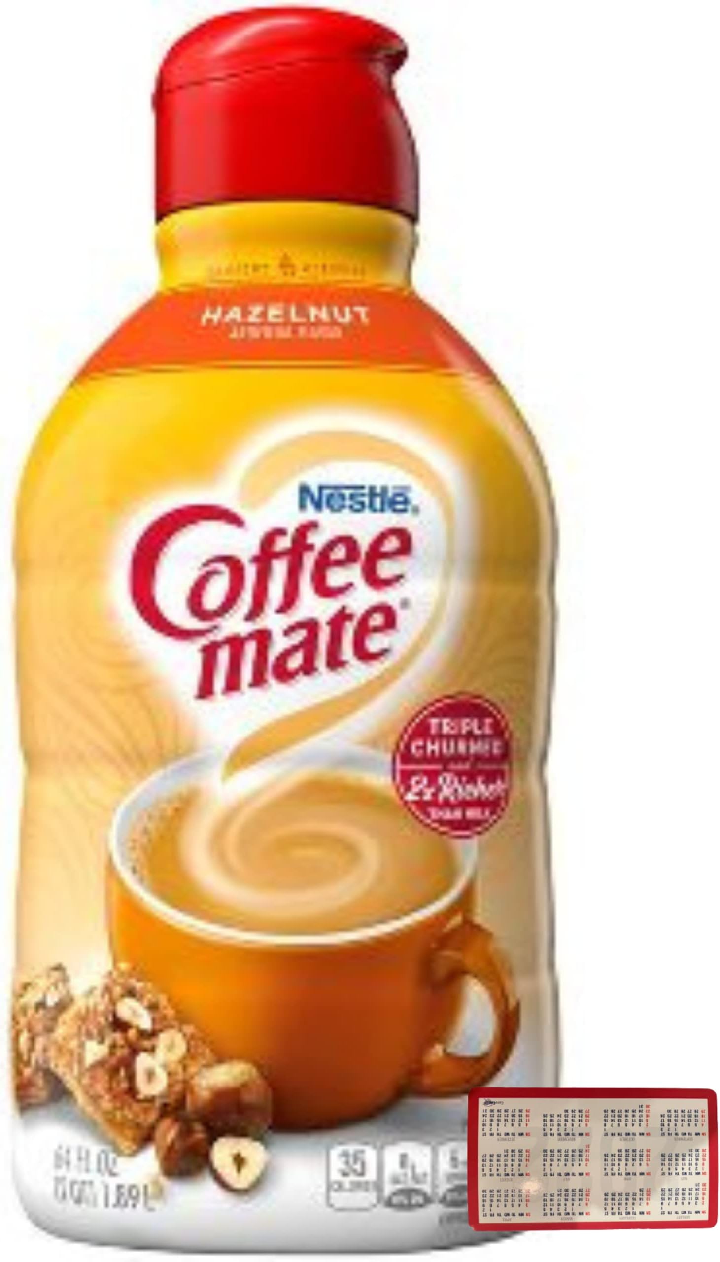 My Sunshine Coffee Creamer Bundle - Includes One (1) 64 fl oz Bottle of Coffee Mate Hazelnut and One Authentic CureCor Collective Sticker!