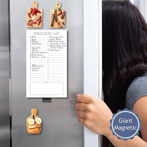 Miniatura 4 de 4 piezas de lindos imanes de refrigerador 3D en miniatura de comida  Fuerte diseño magnético de tabla de cortar para decoración de cocina y hogar,