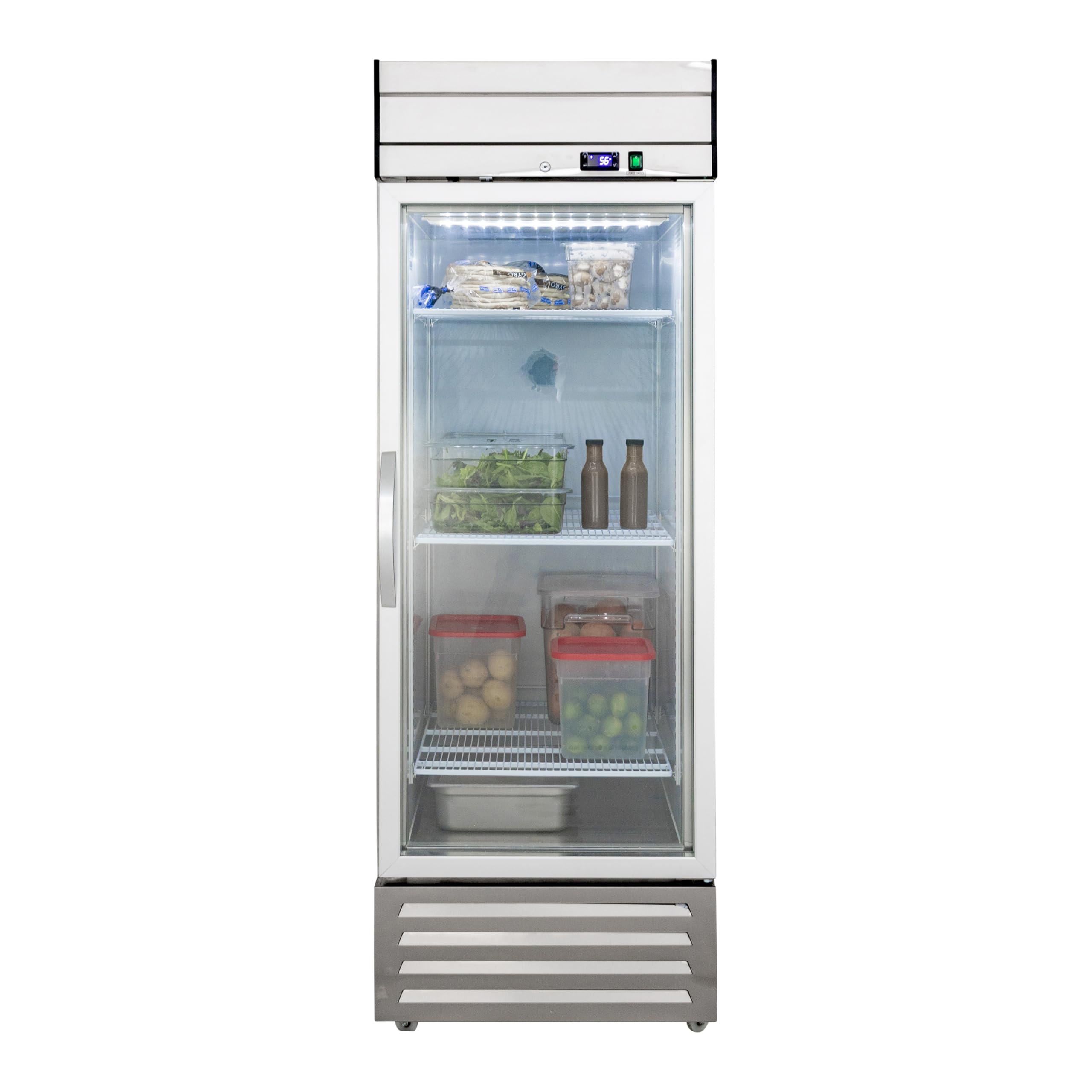 MAXX Cold V-Series 1 Glass Door Reach-In Refrigerator, Bottom Mount, 27