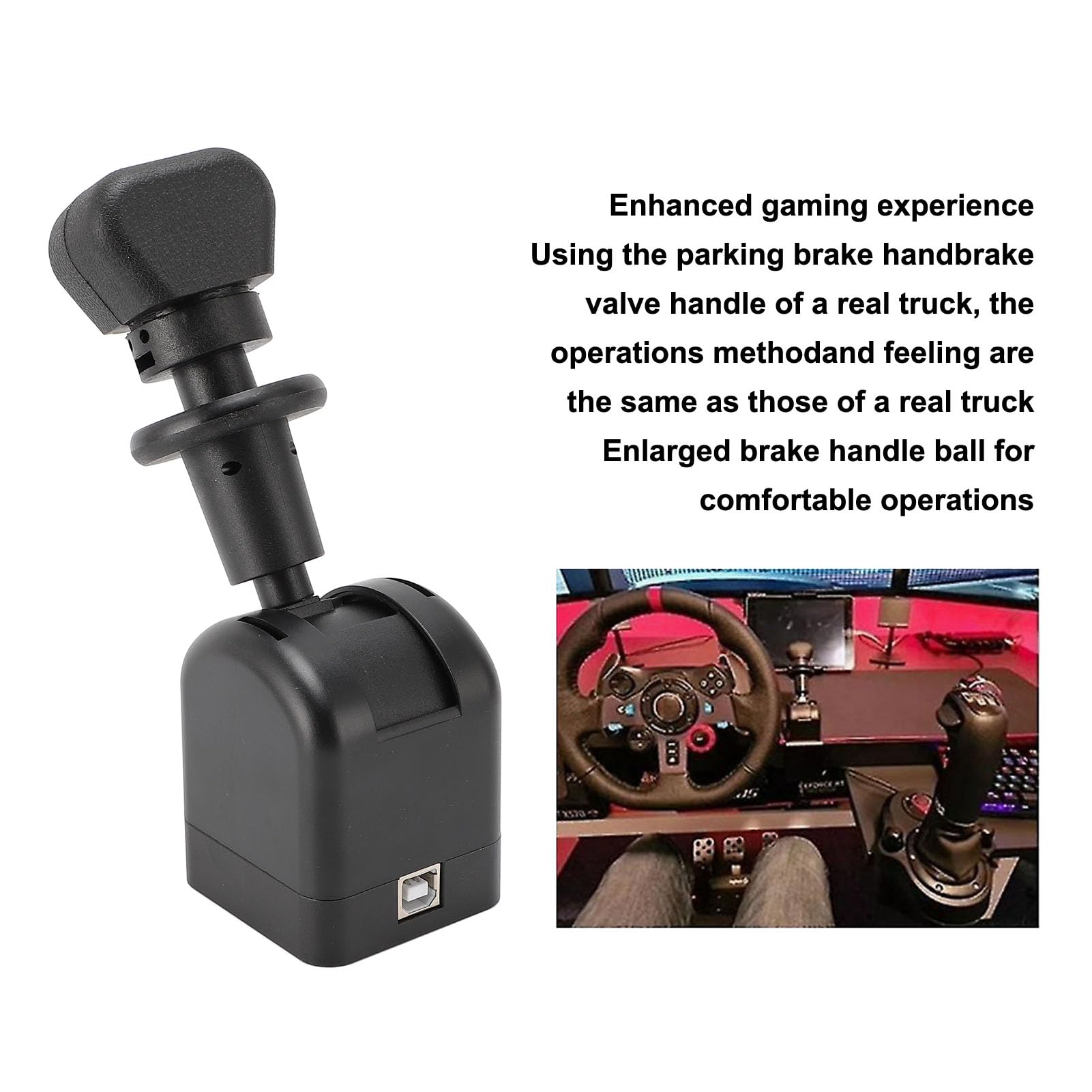 Hamulec Ręczny USB do Komputera, do ATS do Gier ETS2, do G27, G29, G920, G923, do T300 T300RS T GT, Hamulec Ręczny USB do Gier Wyścigowych PC