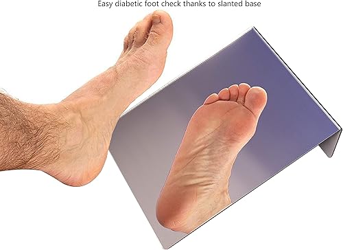 Miniatura 4 de Marketing Holders Paquete de 4 espejos acrílicos independientes de 8.5 x 11 pulgadas, soporte de Lucite portátil reflectante en ángulo para