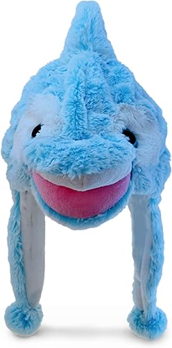 Miniatura 73 de Puzzled Sombrero de felpa de alce marrón, sombrero súper suave y cálido con orejeras, acogedor sombrero de invierno de forro polar para niños