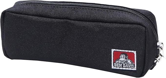 Amazon Co Jp Ben Davis ペンケース ブランドタグ付き 筆箱 ベンデイビス ゴリラマーク 小物入れ メンズ フリーサイズ 男女兼用 ブラック 文房具 オフィス用品