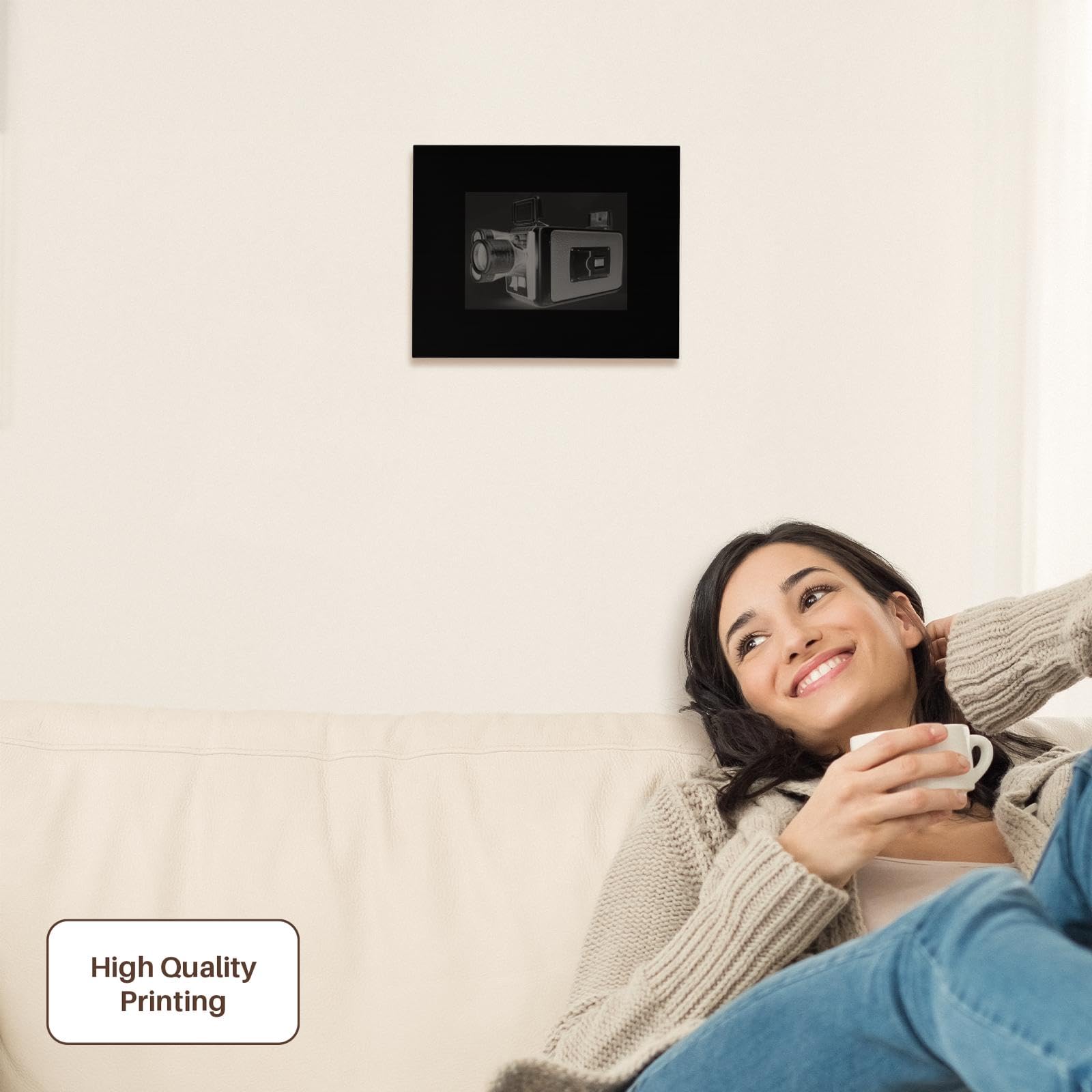 3dRose, Picture of a Vintage super 8 video camera on background, Museum Grade Canvas Wrap 10x8