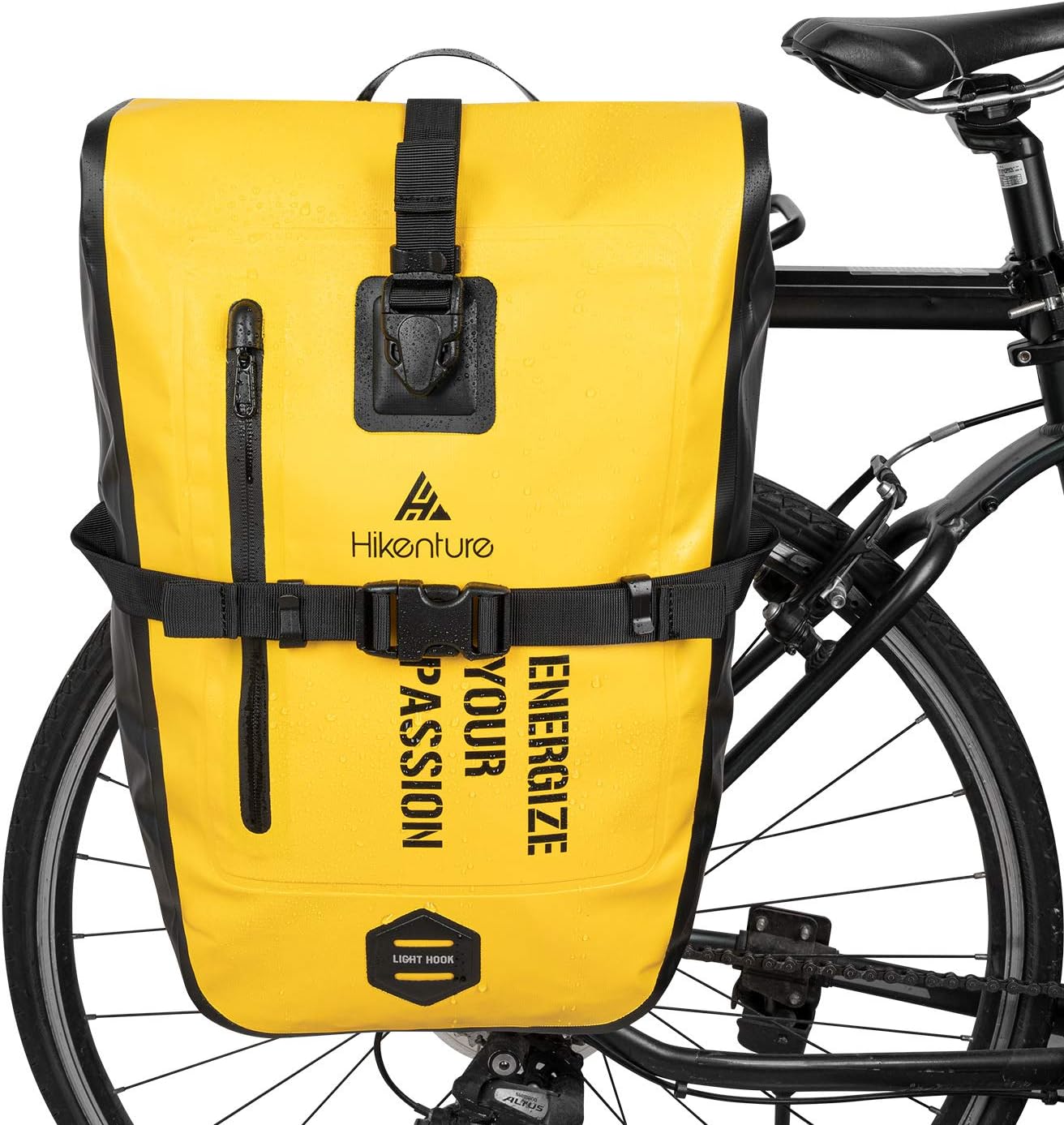 Hikenture Bike Panniers Rear Rack Waterproof 27L Bicycle Saddle Bags Commuter Backpack Laptop Pannier Trunk Side Storage Cycling Pack Cargo Luggage Carrier Bike Accessories(Yellow) : Sports & Outdoors