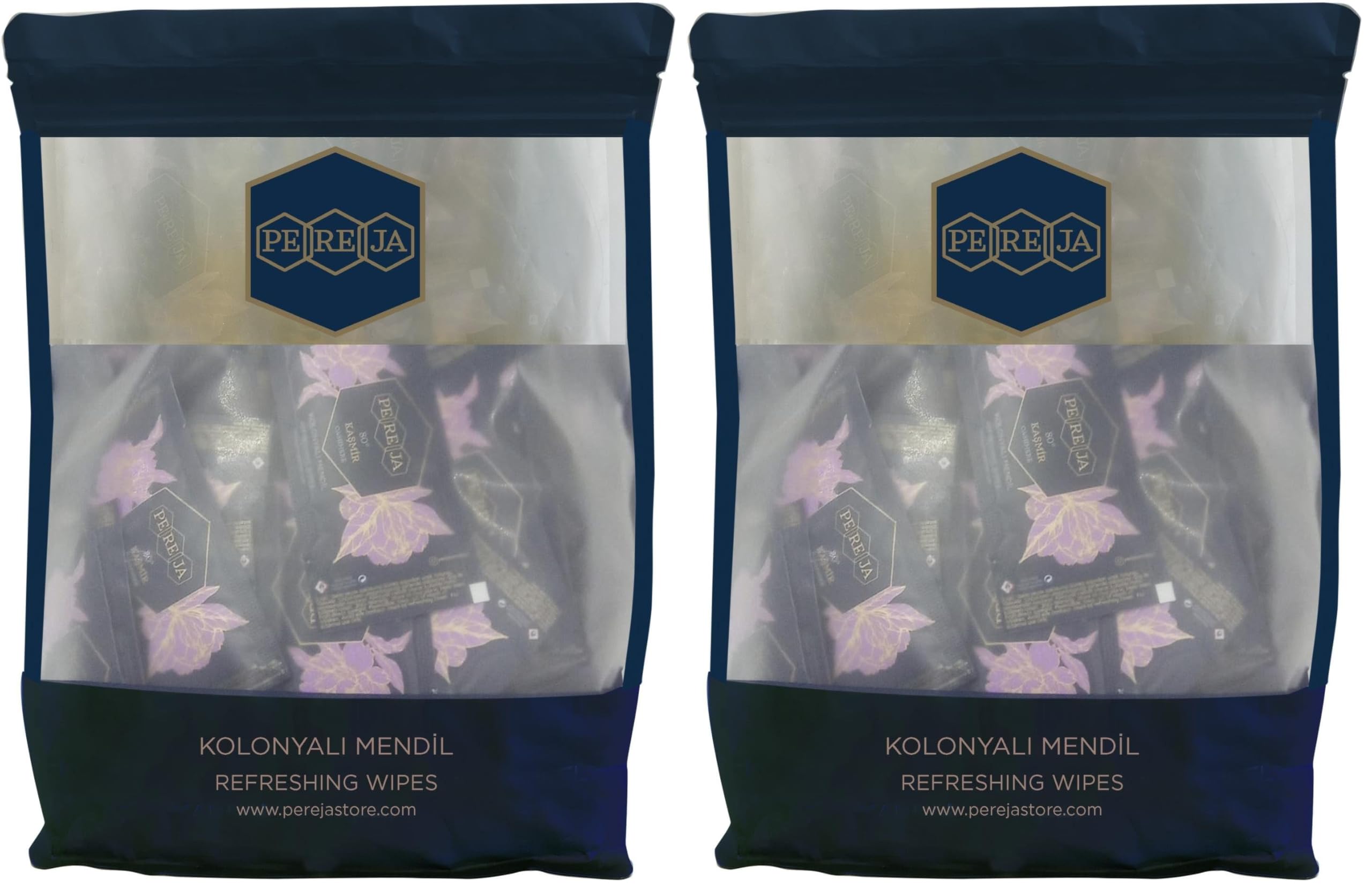 Pereja Kolonyalı Mendil 7x12 Doypack Kaşmir x 150 (2 paketi)