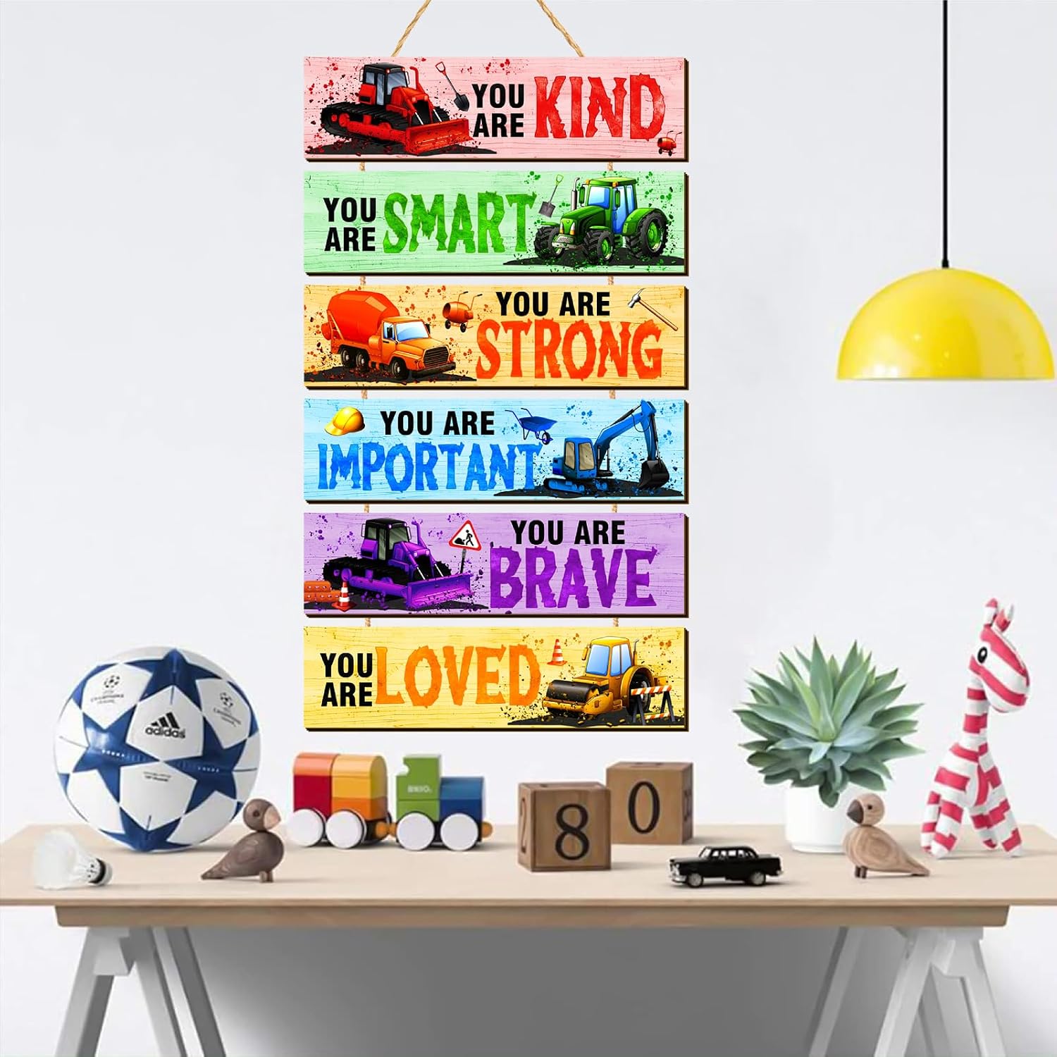 Race Car Room Decor For Boys Racing Car Wall Plaque Wooden Kids Inspirational Quote Wall Decoration Trucks Theme Decor Wood Hanging Sign Trucks Decoration For Toddler Room Playroom Classroom