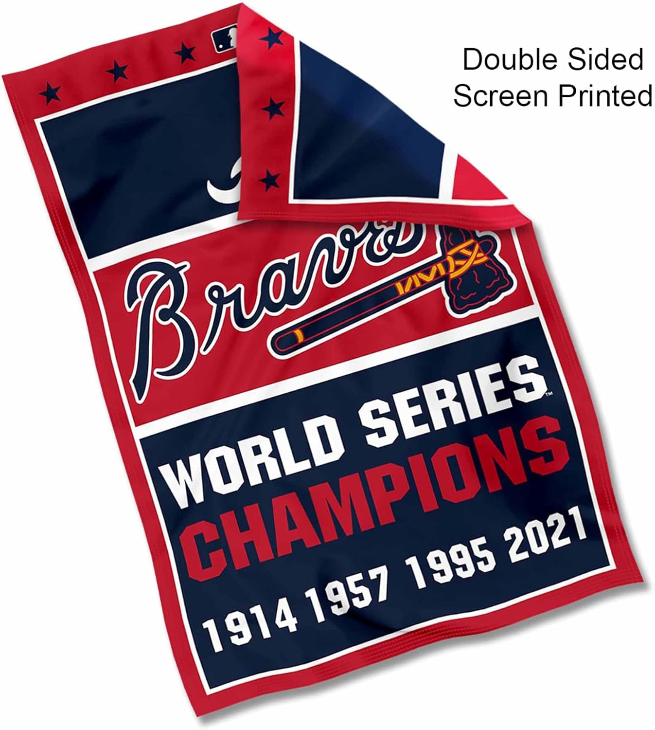 Atlanta Baseball Double Sided Garden Flag - Image 2