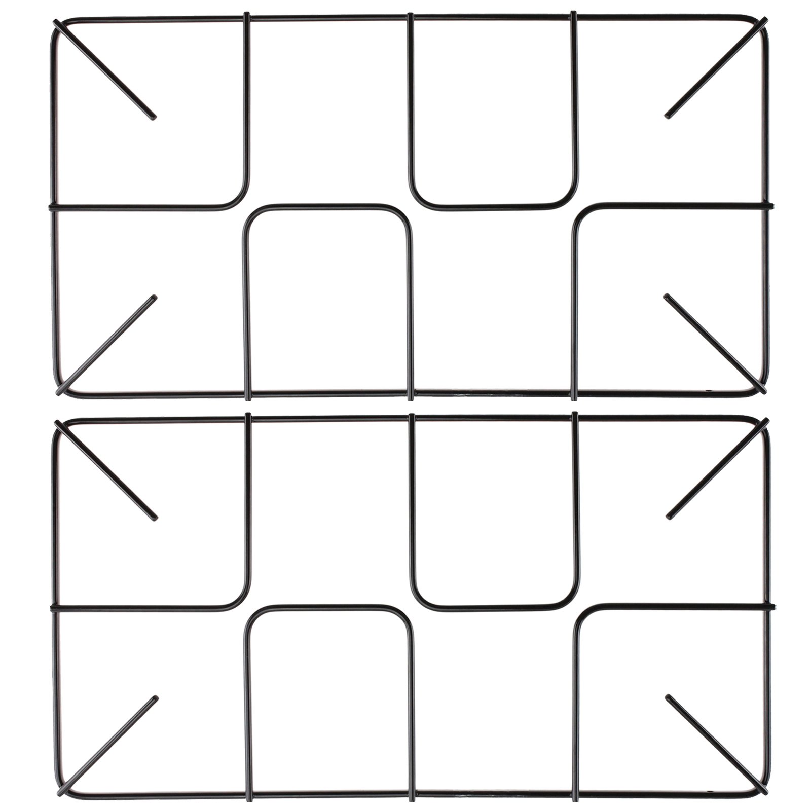 spares2go flach Gasherd Pfanne Unterstützung Ständer für Diplomat Ofen Herdarten geeignet (2 Stück, 455 mm x 220 mm, klein)