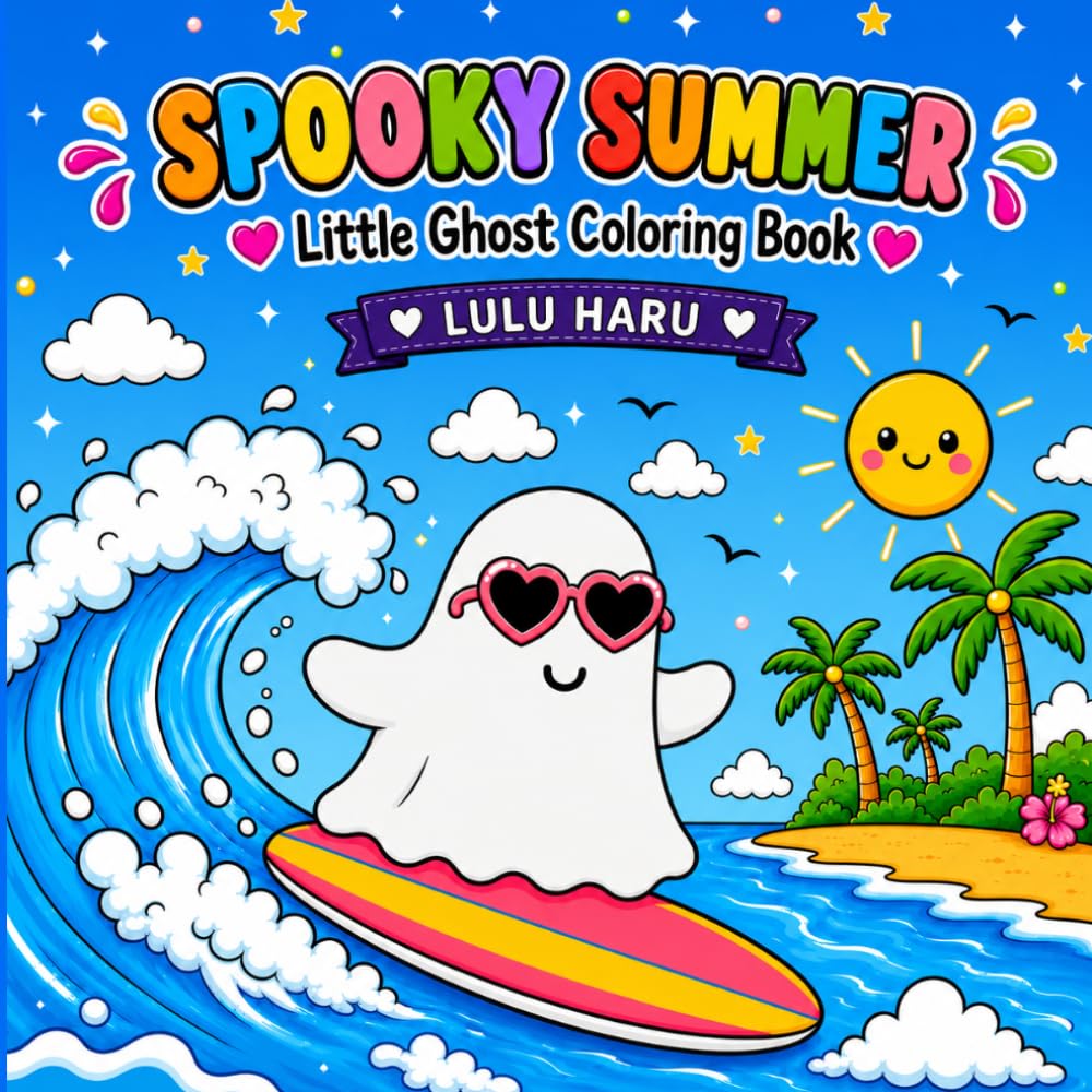 SPOOKY SUMMER: LITTLE GHOST COLORING BOOK (Spooky Cute Coloring Books)