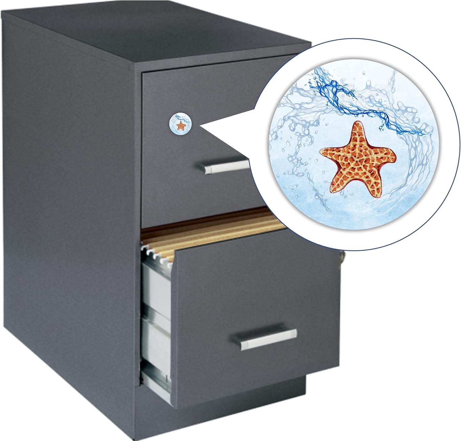 Smiling Wisdom - 20 Bulk Starfish Story Gifts - You Make a Profound Difference Appreciation Cards & Round Domed Magnet - Employees Staff Team Volunteers Teachers - Splash Magnets