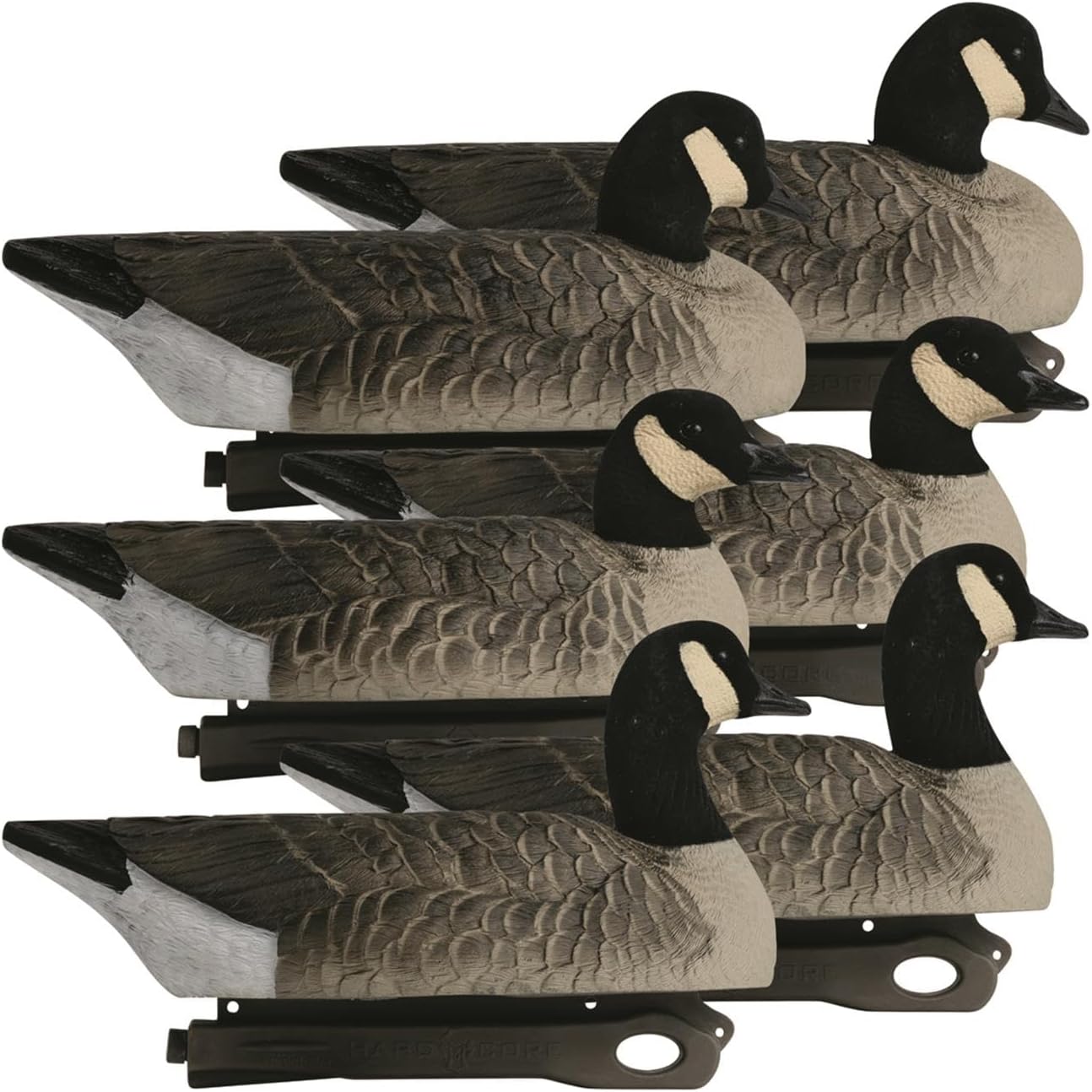 Hardcore Waterfowl Rugged Series Lesser Canada Floater Decoys - Flocked Head 6-Pack