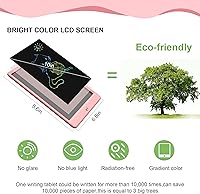 Vista 2 de Tableta de escritura LCD de 10 pulgadas, tablero de dibujo colorido para niños, tablero de dibujo, juguetes educativos de Navidad para niñas