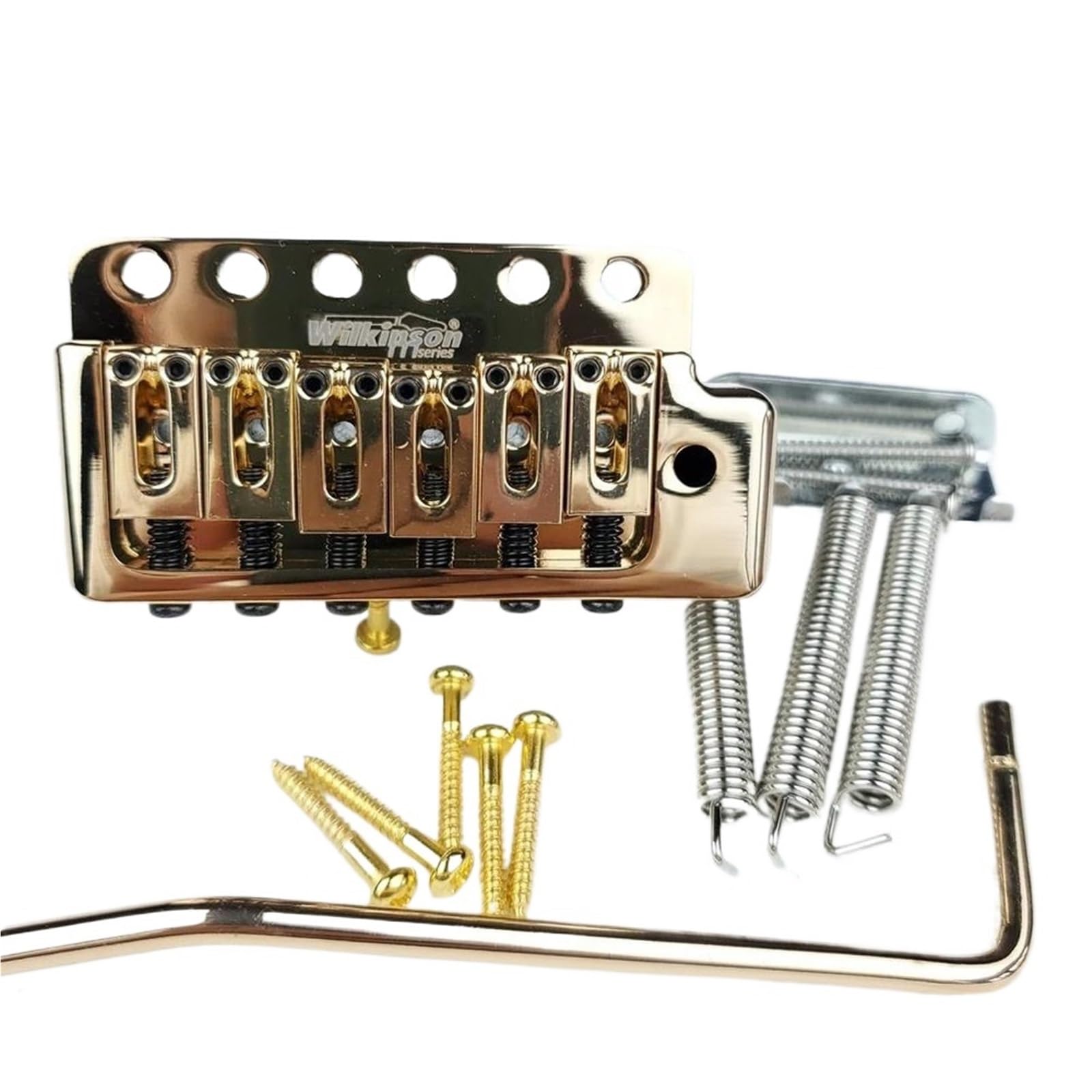 Ponte Per Chitarra Chitarra Elettrica Fissa 6 Viti ST Tremolo Vibrato Bridge Gold