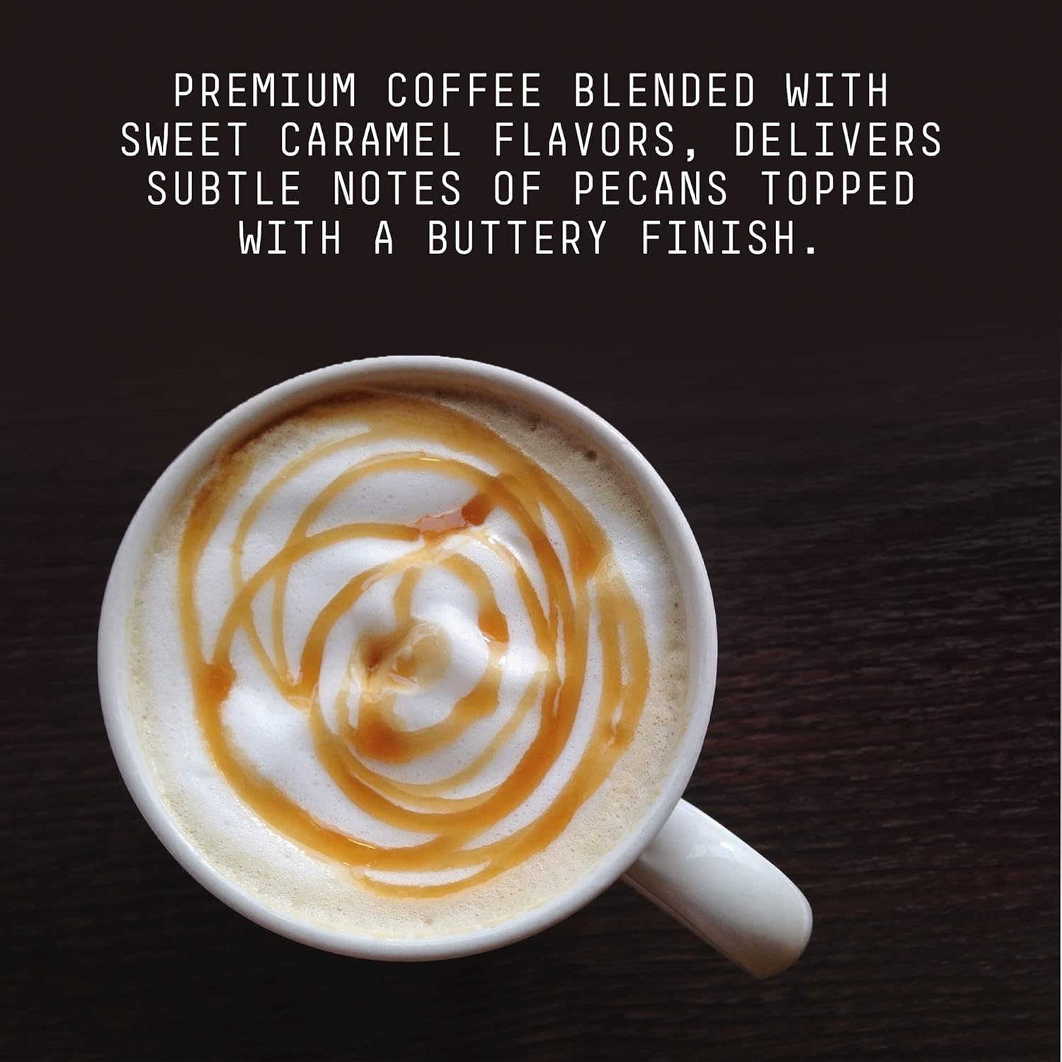 Stone Street Flavored Ground Coffee, Caramel Nut, Freshly Roasted, 100% Colombian Arabica, Gourmet Coffee, Medium Roast, Sweet Nutty Dessert Flavor, 1 LB (Pack of 2)