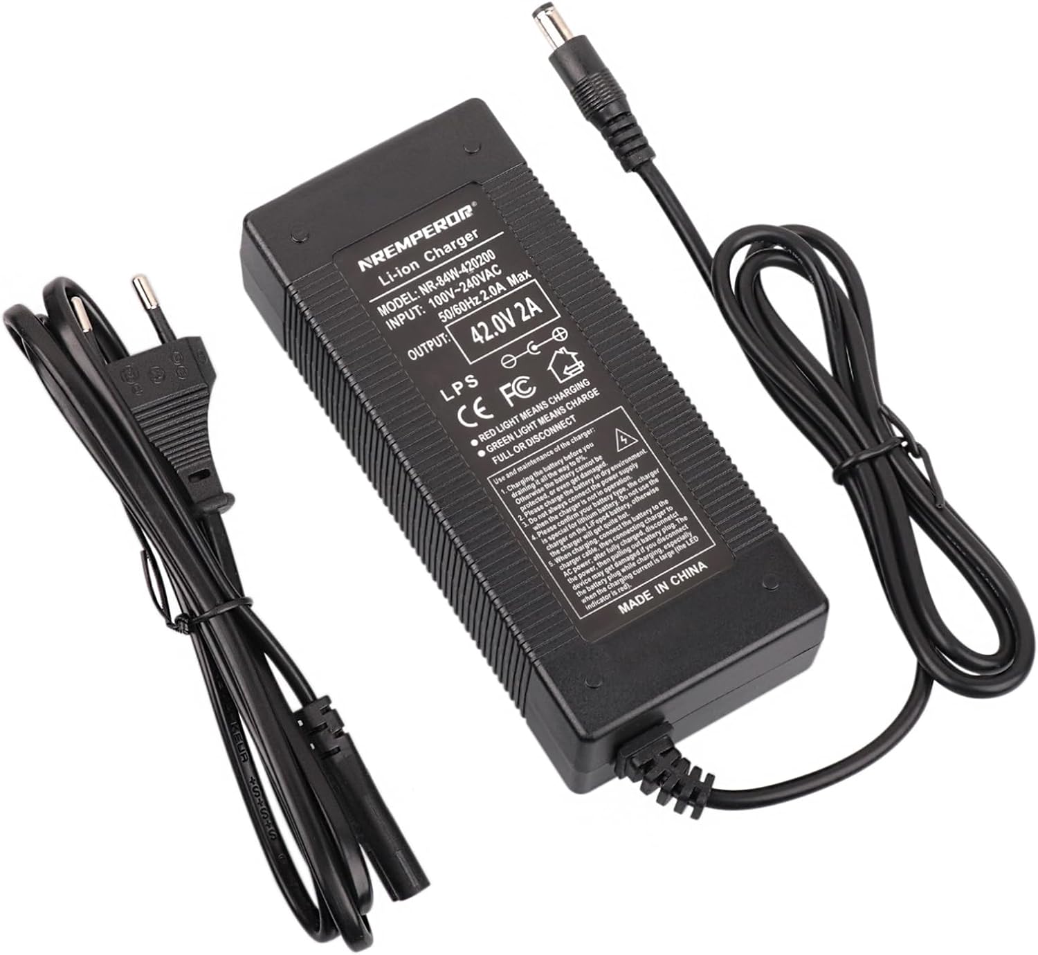 Caricabatteria BMZ 42V 4,5A Per E-bike 4EVER Exstream Pro &ndash; Originale, Nuovo