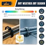 ALBO Cravates Zip Noir 8 1 cm 1000 Câble en plastique de paquet épais 0.14 C'est un poids lourd. 40 Voir lb UV Cravates en Nylon résistants pour intérieur et extérieur