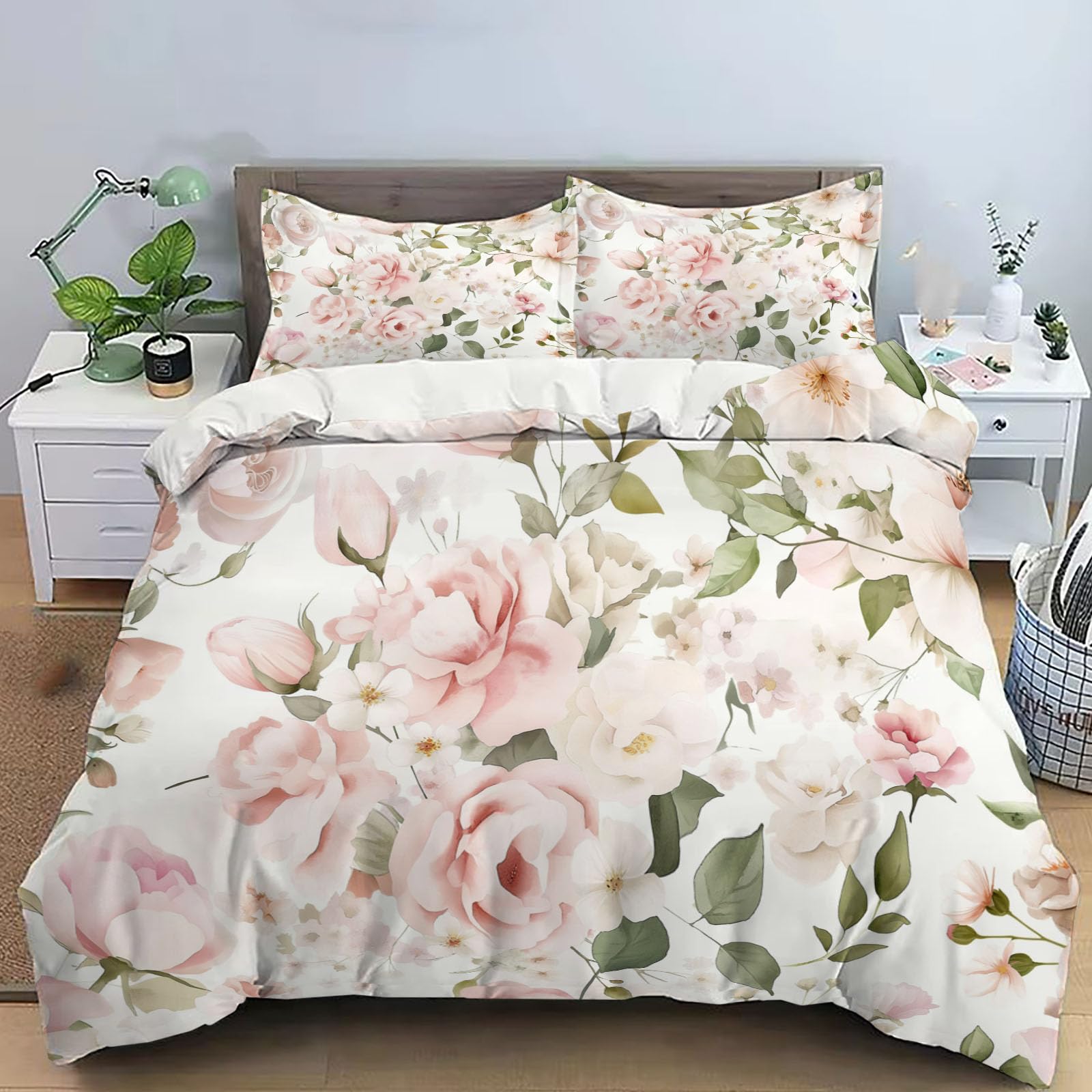 Parure de Lit Fleurs Aquarelle Pastel pour créer un cocon douillet