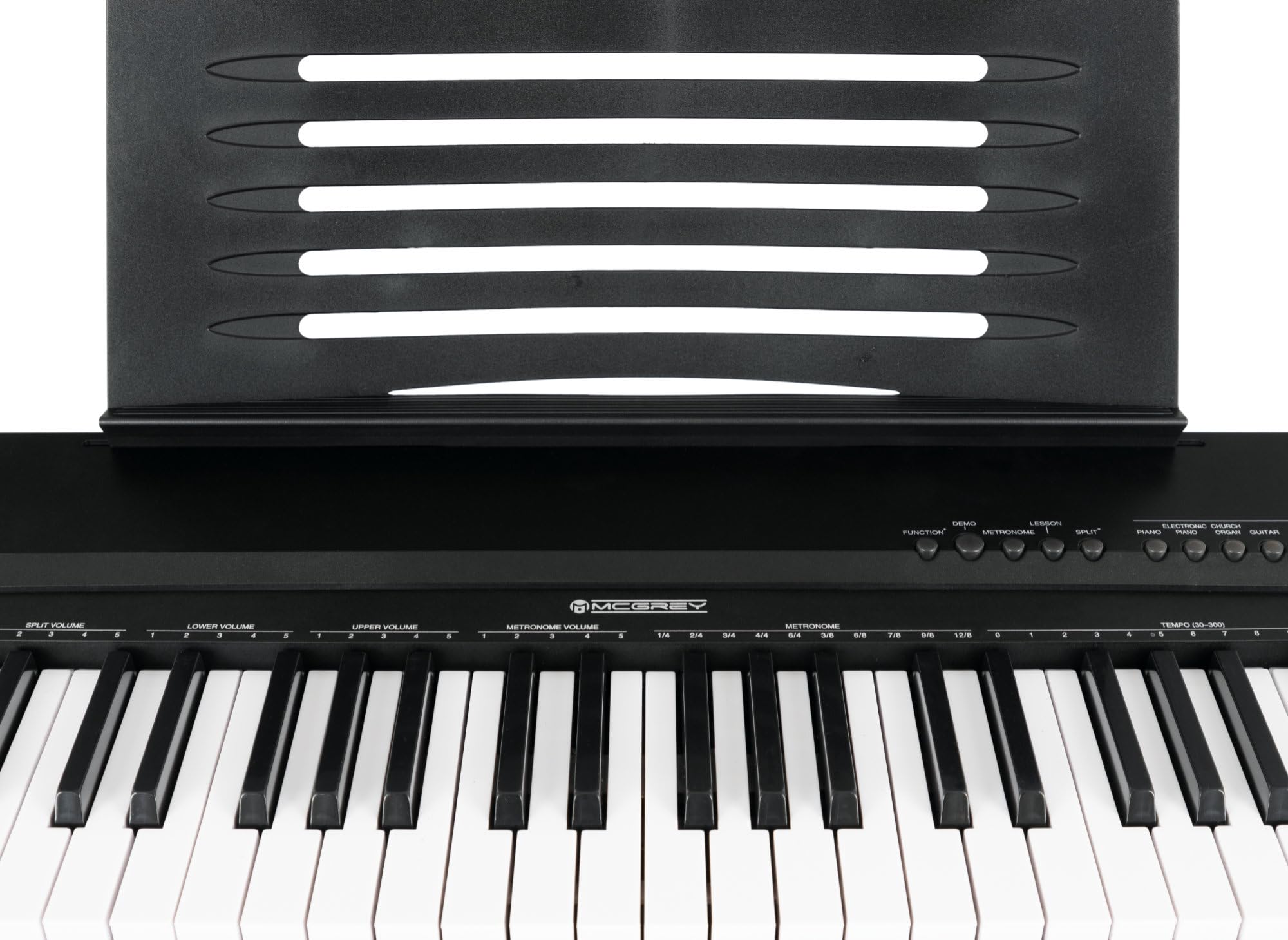McGrey BS-88 Keyboard Trolly Set - Einsteiger-Keyboard in Stagepiano-Optik mit 88 Tasten - 146 Klänge - Split-, Dual- und Twinova-Funktion - inklusive Sustain-Pedal - schwarz