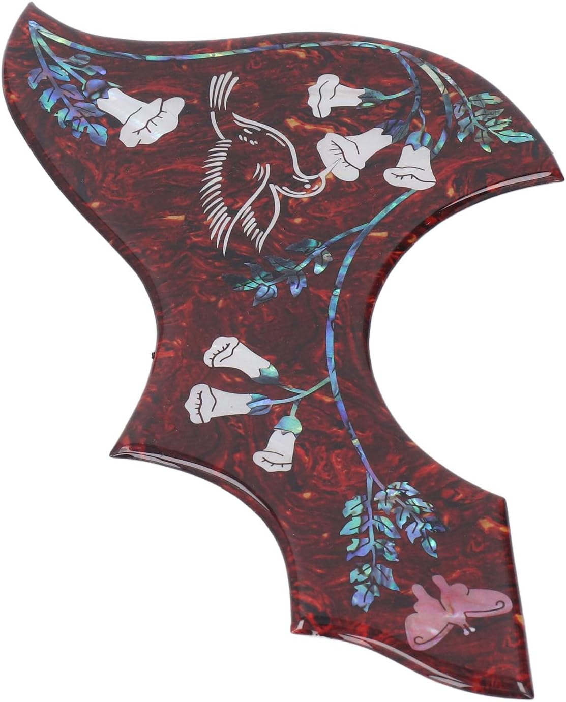 Hummingbird Acoustic Guitar Pickguard, Self Adhesive, Anti Scratch Guitar Plate, 2mm Thick, Guitar Pick Guard for Standard Size Guitars