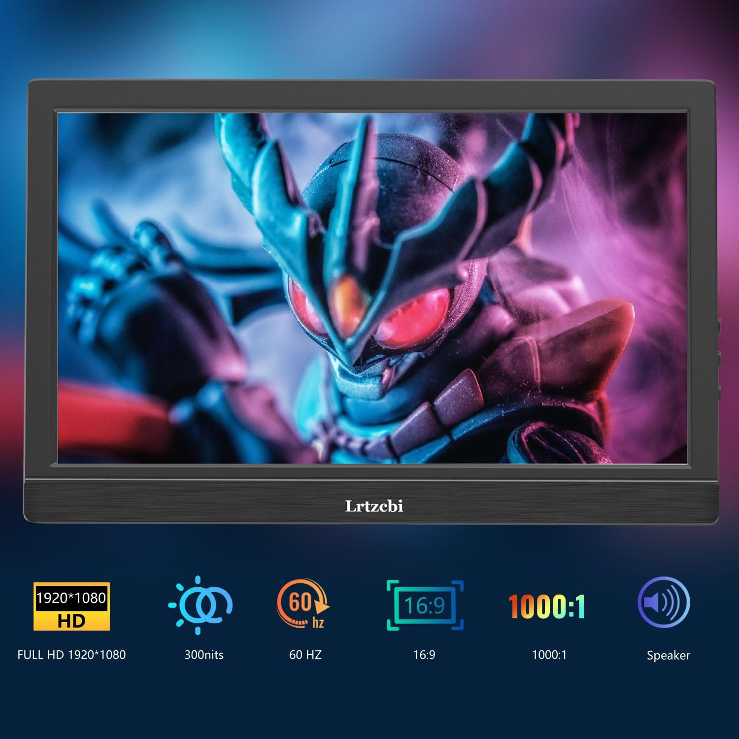 11.6 Inch Portable Monitor, FHD 1920x1080p IPS Screen Small HDMI Monitor with USB-C & HDMI Port, Built in Speaker Travel Monitor for Laptop, PC, Mac, Phone, PS4/5, Xbox - Image 2