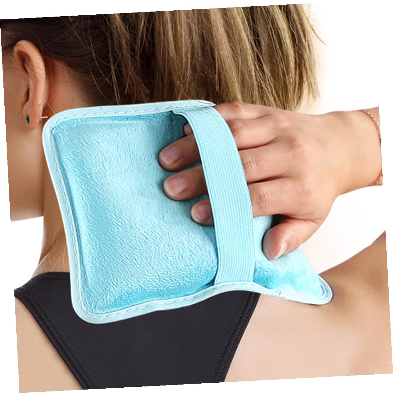 Ciieeo 3 Pezzi Impacchi Gel Riutilizzabili per Terapia Fredda e Calda per Vita e Parti del Corpo Cinturino Regolabile in Pvc e Cristallo Gel