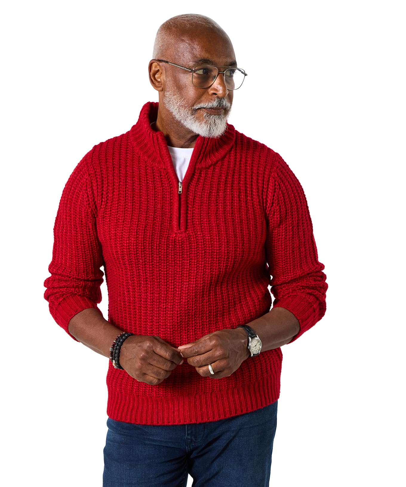 Joe Browns Mens Long Sleeve Fisherman Knit Regular Multicolor UK S