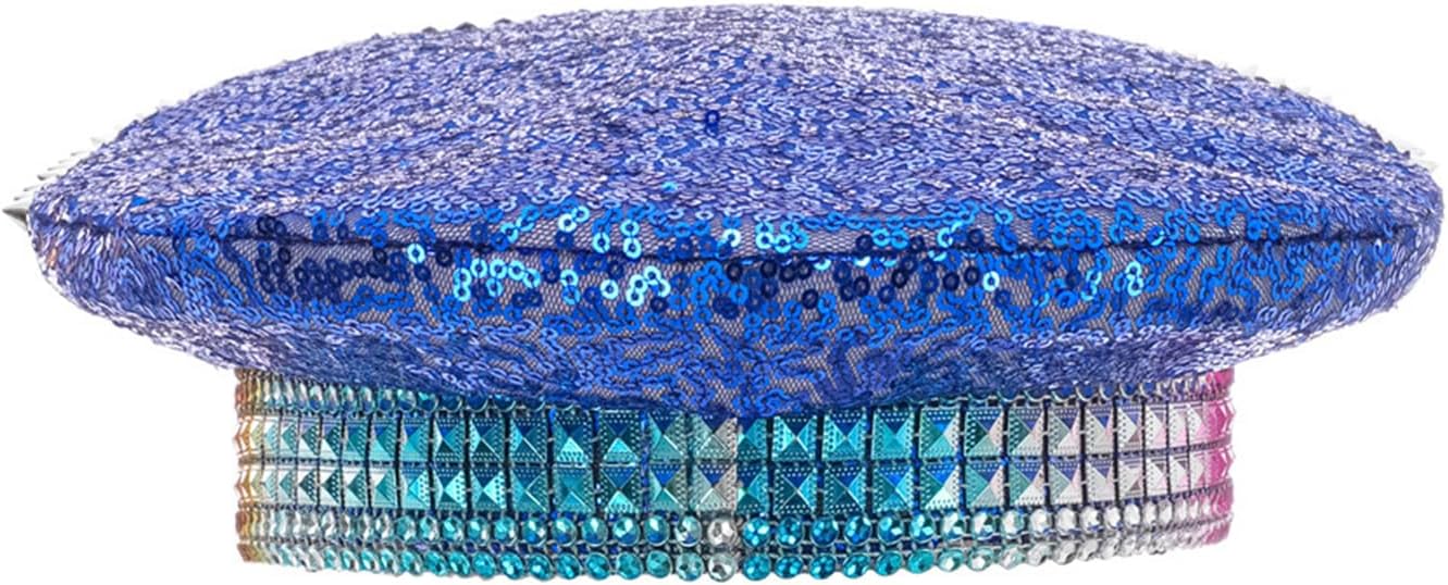 Sequins Rhinestones Party Hat Colourful Sequins Decoration Hat Festival Hat for Birthdays and Celebrations