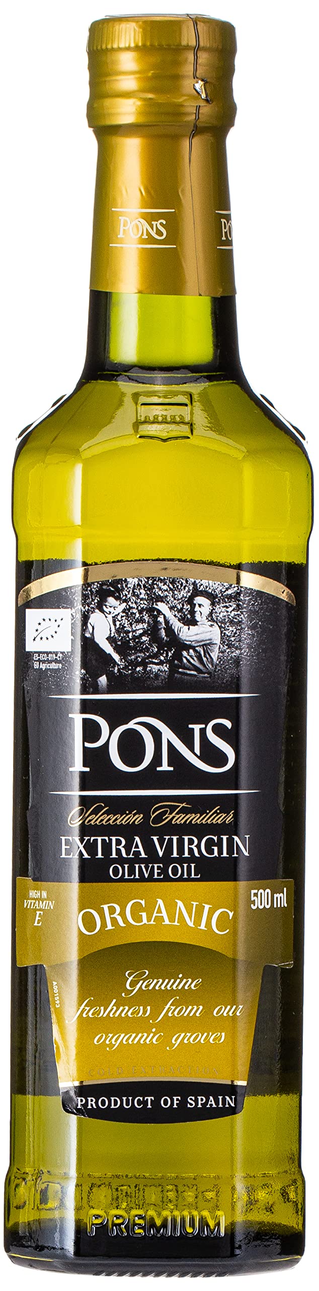 PONS Organic Extra Virgin Olive Oil, 500 ml
